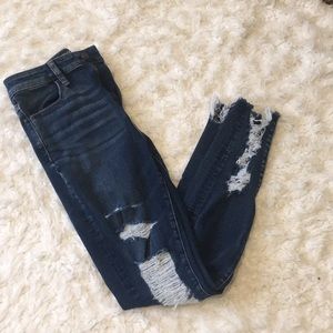 Super stretch American eagle skinny jeans
